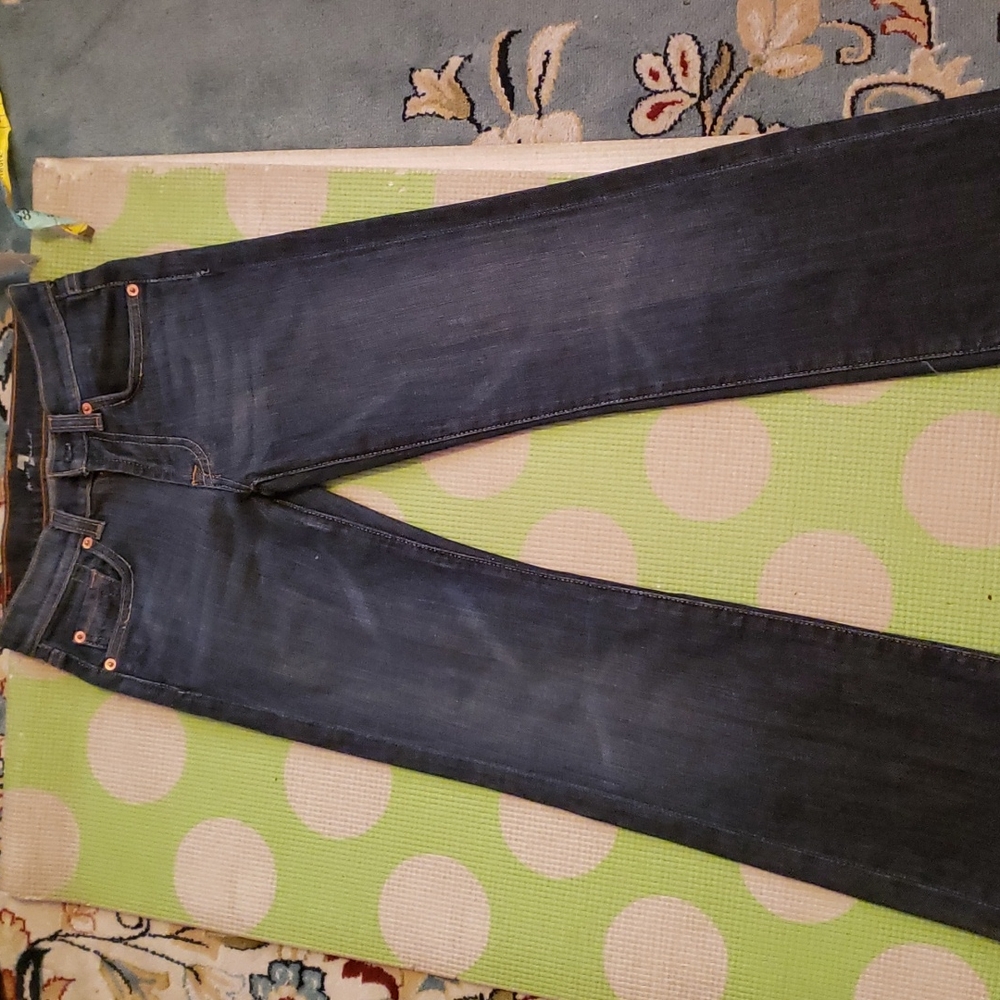 NEW 7 For All Mankind (b)air Ankle Straight leg Jeans Size 7